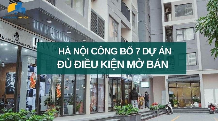 Hanoi cong bo du an du dieu kien mo ban