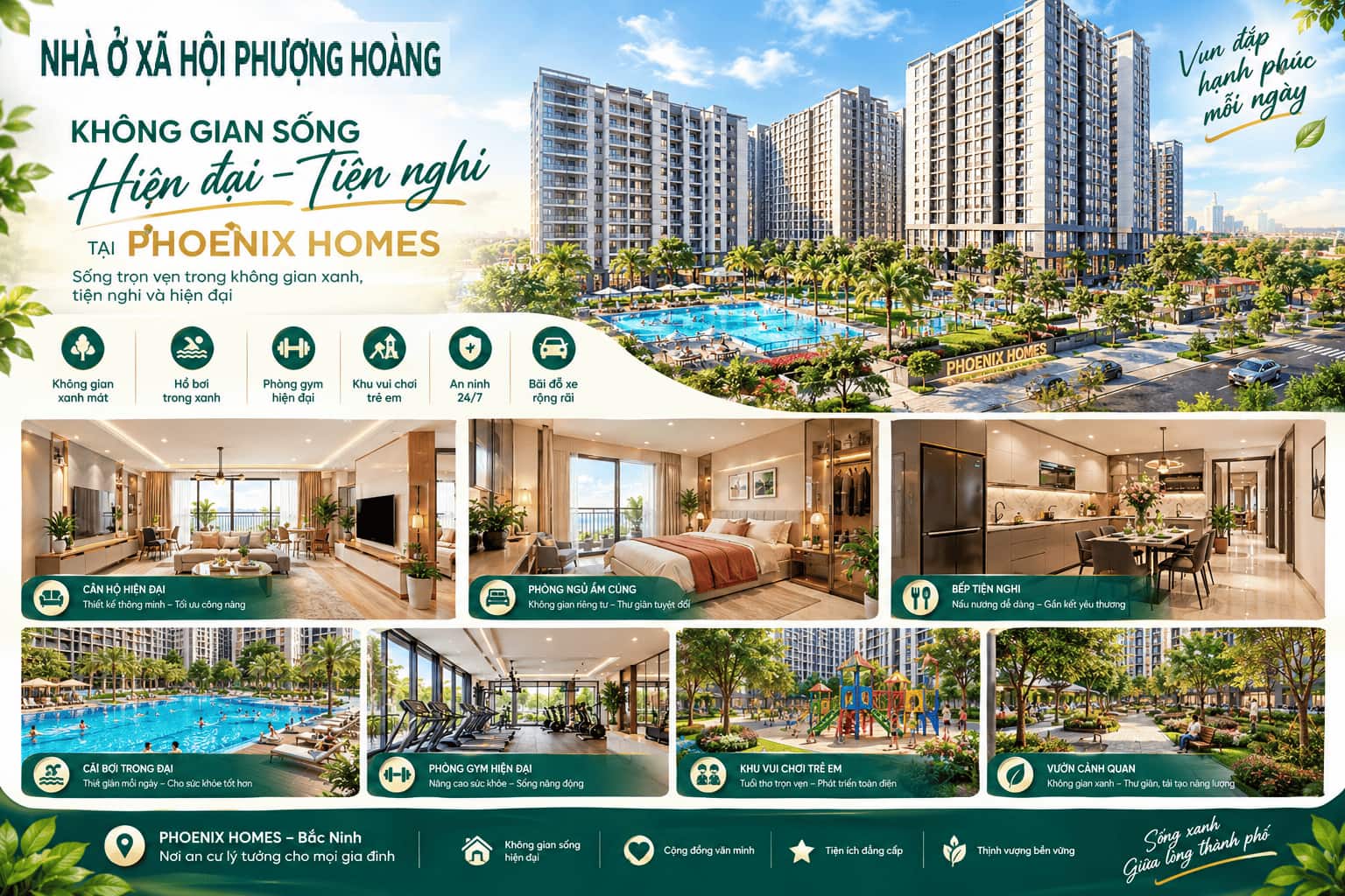 Tiện ích sống Phoenix Homes