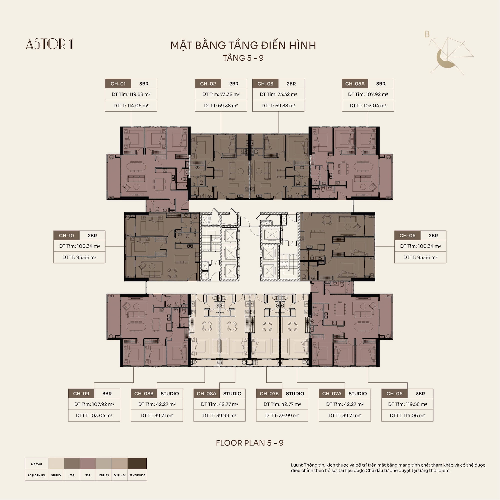 Thiết kế mặt bằng Astor 1